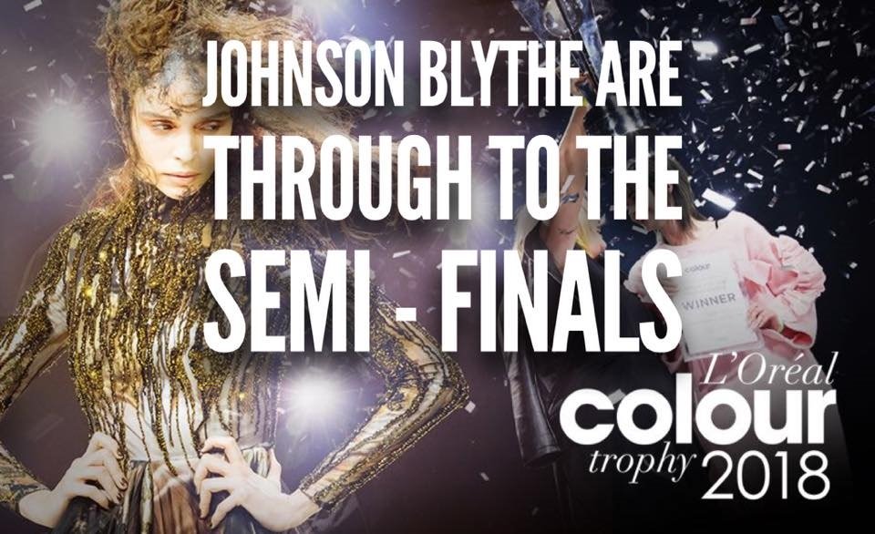 Johnson Blythe hairdressing Loreal colour trophy semi finalists