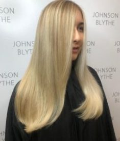 Pearly Golden Blonde Hair Colour at Johnson Blythe Hair Salon in Hertford