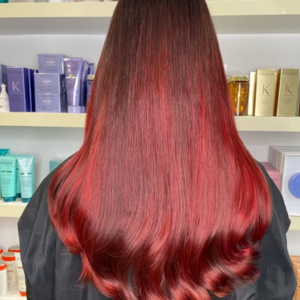 Red Balayage in Hertfordshire